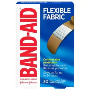 Band-Aid Flexible Fabric Adhesive Bandages 3/4 Inch, 30.0 ea