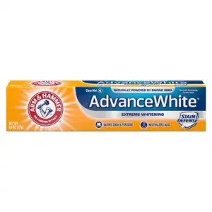 Arm & Hammer Extreme Whitening Control with Baking Soda & Peroxide, Stain Defense Mint, 6.0 oz