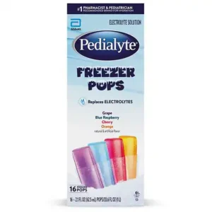 Pedialyte Electrolyte Solution Freezer Pops Variety Pack, 2.1 fl oz, 16 pack