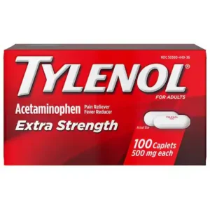 TYLENOL 500 mg Acetaminophen Caplets for Pain Relief, Value Size, 100 ea