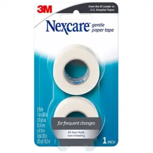 Nexcare Gentle Paper First Aid Tape 1" x 360" Rolls, 2.0 EA