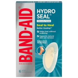Band Aid Brand Hydro Seal Hydrocolloid Gel Heel Bandages, 6.0 ea